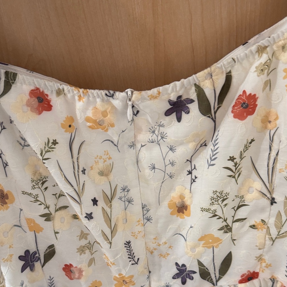 Cider White Puff Sleeve Dress - Picture 4 of 4